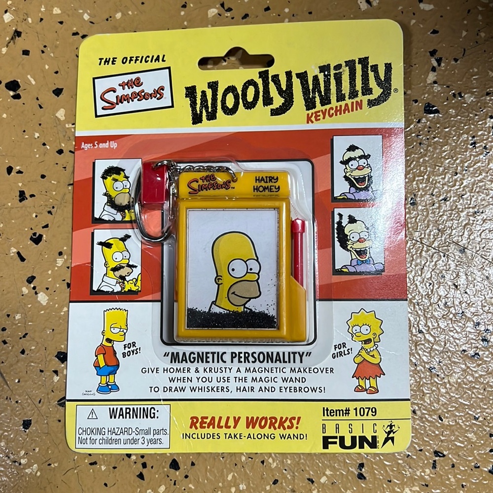 Brand New Homer Simpson Wooly Willy Keychain